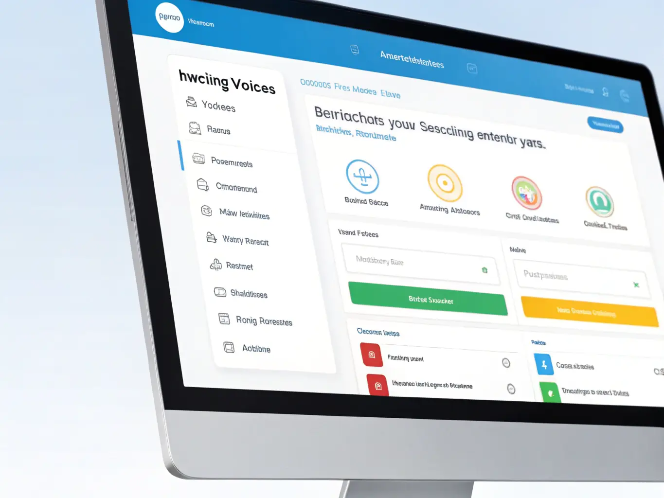 An illustrative graphic depicting StellaPay's invoicing system, highlighting features such as automated invoice generation, customizable templates, and payment reminders.