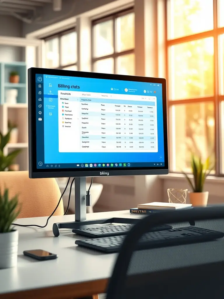 A detailed graphic illustrating StellaPay's invoicing system, showcasing customizable invoice templates and automated payment reminders.